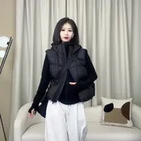 鸭绒马甲女外穿2025冬季新款韩版宽松时尚小个子保暖坎肩马夹