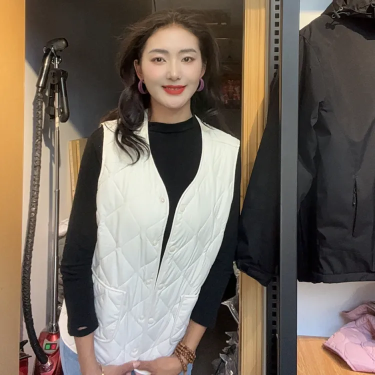 秋冬季光变马甲女士外套保暖背心韩版情侣马甲男式绵羊毛马夹