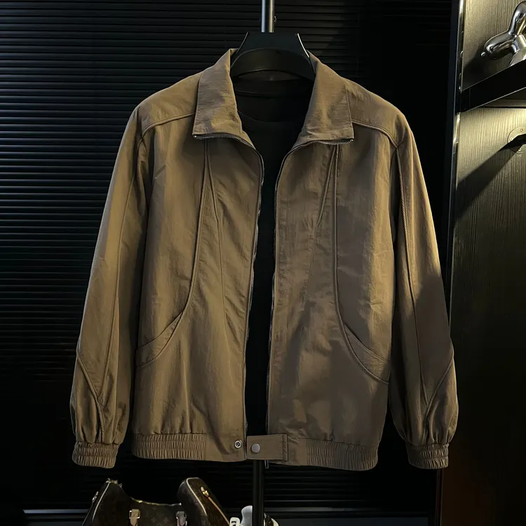 【小宋】2025春款外套男新款潮流男士时尚韩版夹克衫上衣