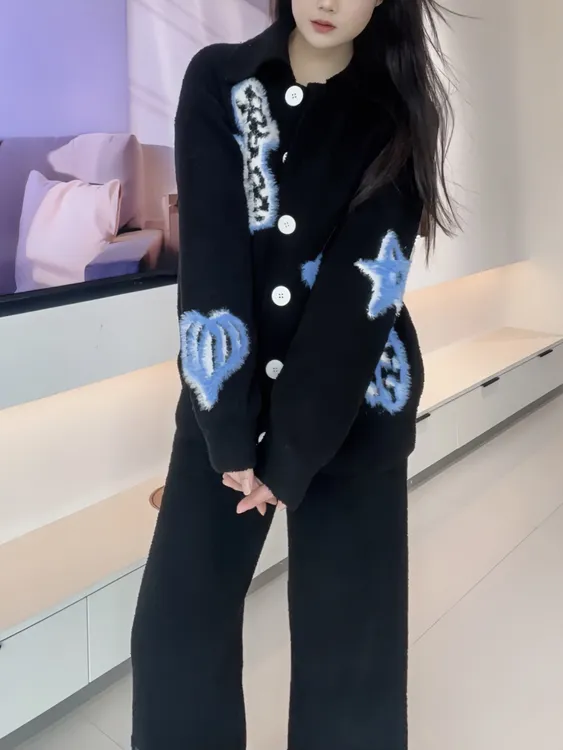 同款可外穿半边绒家居服女套装2025新款秋冬季时尚百搭保暖睡衣