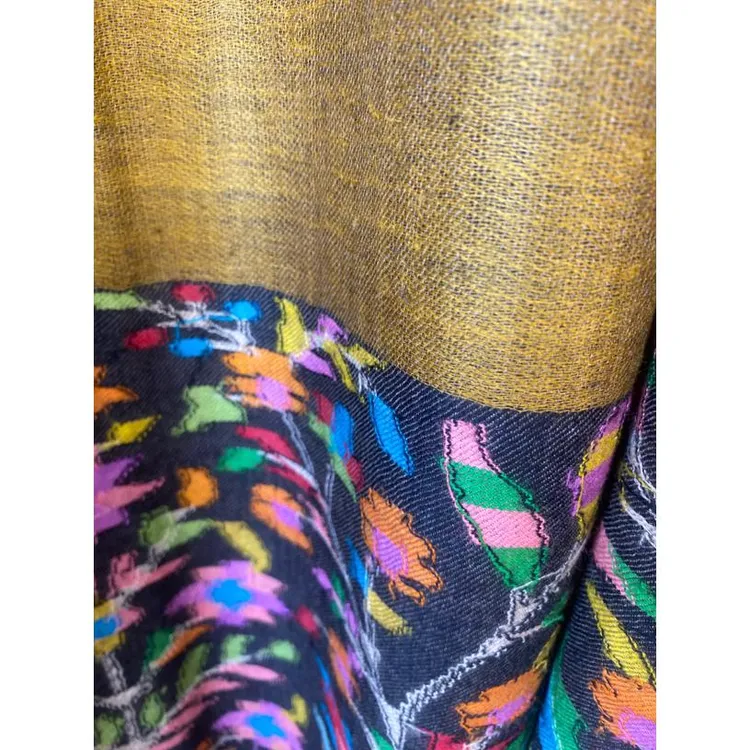 克什米尔pashimina双面双色披肩1.4米宽2.6米长秋冬保暖百搭时尚