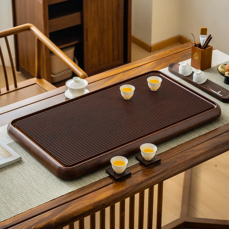 茶盘实木家用小茶台电木新款干泡托盘整块办公室功夫茶具排水茶海
