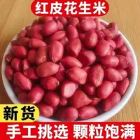 【到手2斤】红皮花生米批发农家自产红衣四粒红新货花生米