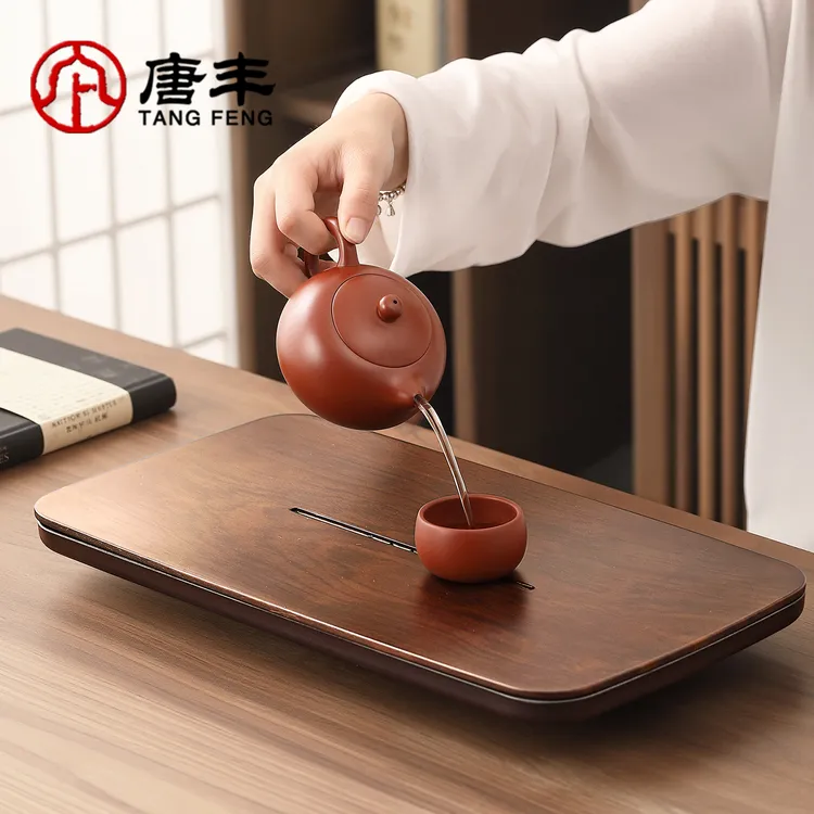 唐丰2025新款家用沥水功夫茶台茶具托盘一人用茶海小型干泡茶盘