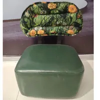 提花换鞋凳家用实木中古靠背沙发椅子滑轮凳子客厅矮凳溜溜凳