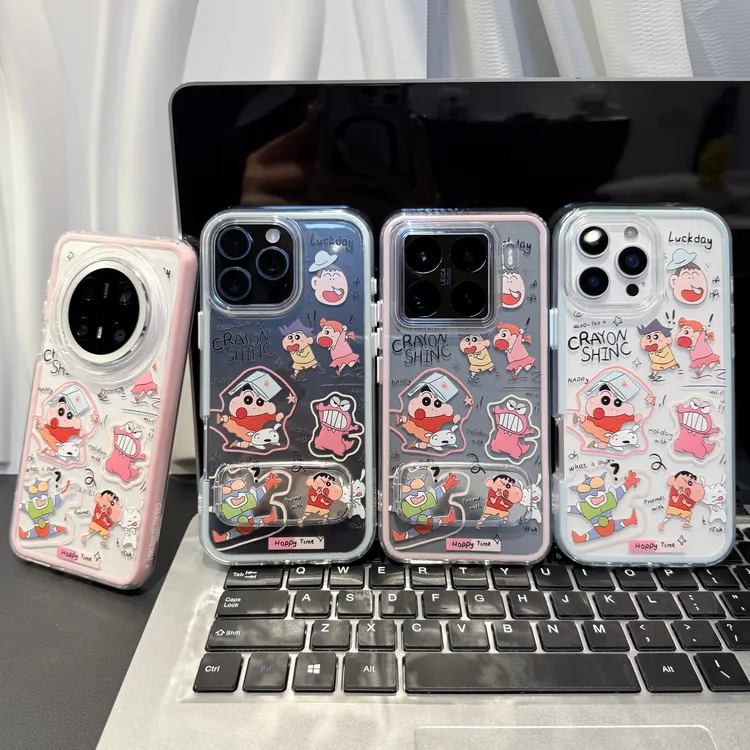 超人小新打怪兽适用苹果/华为/荣耀/OPPO/VIVO/小米手机壳防摔