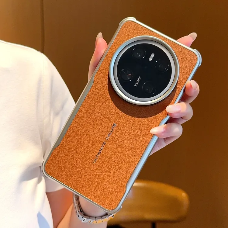 适用华为mate80手机壳高档素皮磁吸刀锋mate80Promax防摔70air男