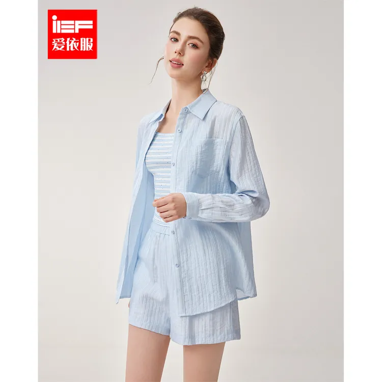 IEF/爱依服套装2025春季新款法式甜美运动风显瘦上下套裤欧若风
