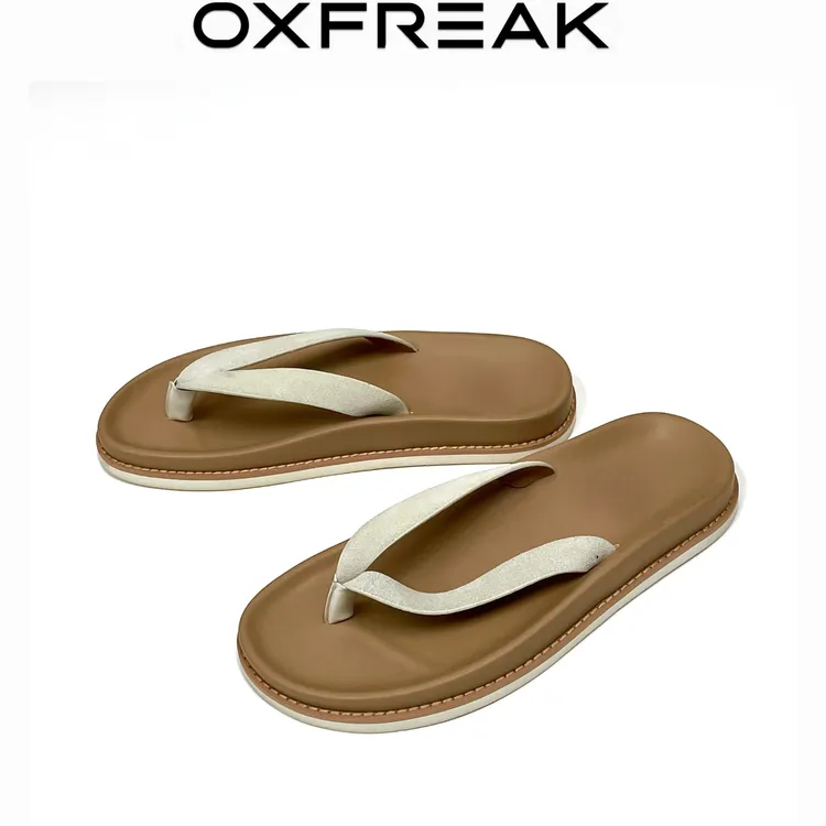 OXFREAK 拖鞋男夏外穿2025新款海边沙滩凉拖鞋平底外出增高人字拖