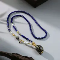 【思嘉专属】修行穿搭系列·青金万能链佛心项链 | 多样性发一AA0197