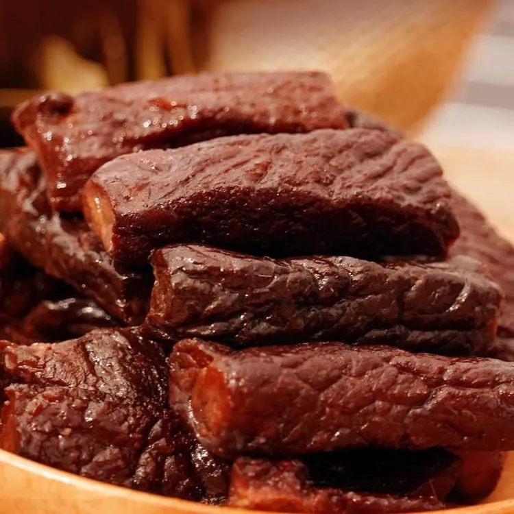 【官方直销店】食乐康风干牛肉干100g*5袋传统风干嚼劲十足原味