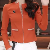 阿玛施AMASS 新款春季气质时尚显瘦百搭休闲长袖针织衫女540023