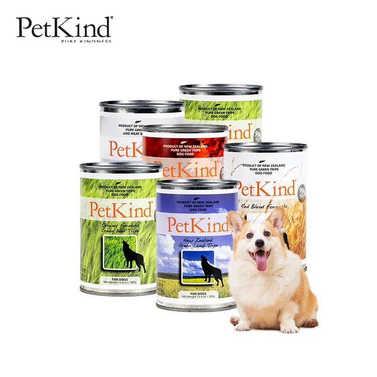 Petkind贝洛佳牛肚羊肚鹿肚鹿肉配方宠物零食犬罐85g/175g/380g