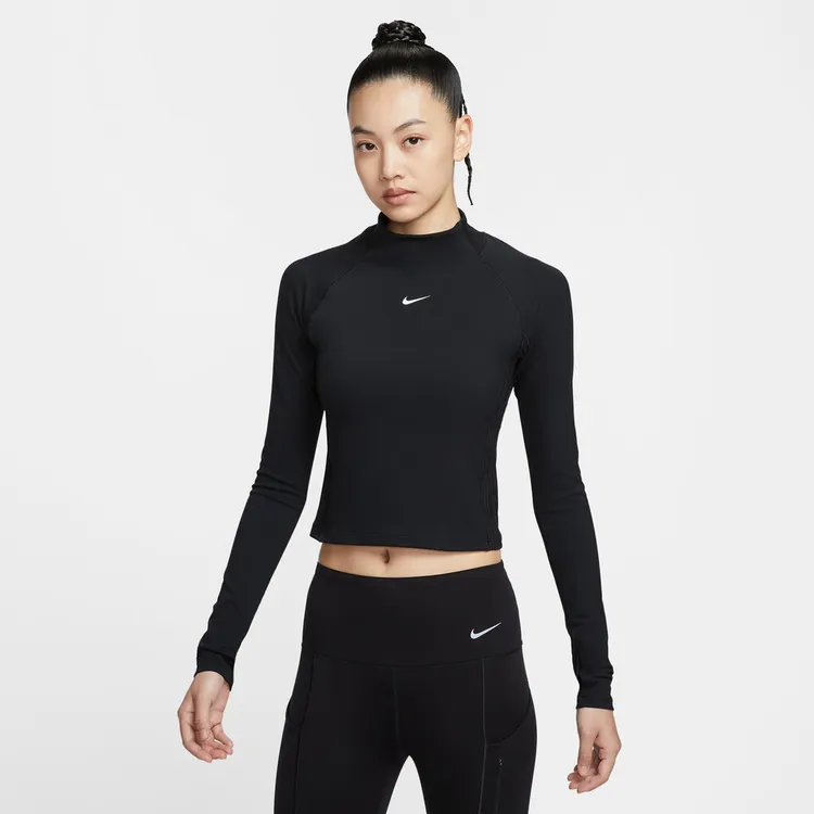 NIKE耐克2025秋女子时尚辣妹风卫衣WARM LS TOP长袖T恤HV3737-010