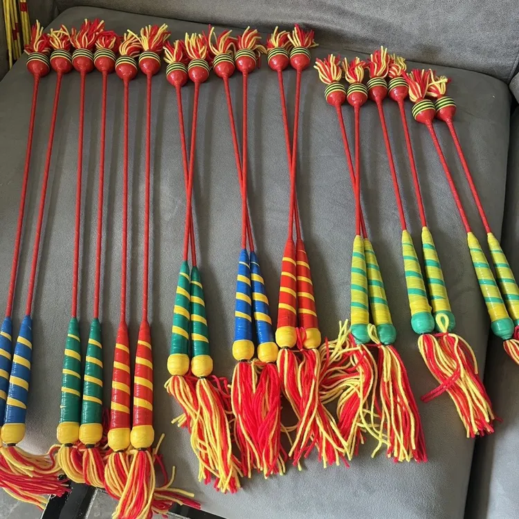现货秒发打鼓棒鼓槌颜色随机高品质花漾鼓棒不易断适合大小鼓使用