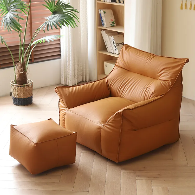 【小恶魔】懒人沙发可躺可睡榻榻米奶油风卧室客厅阳台休闲椅沙发