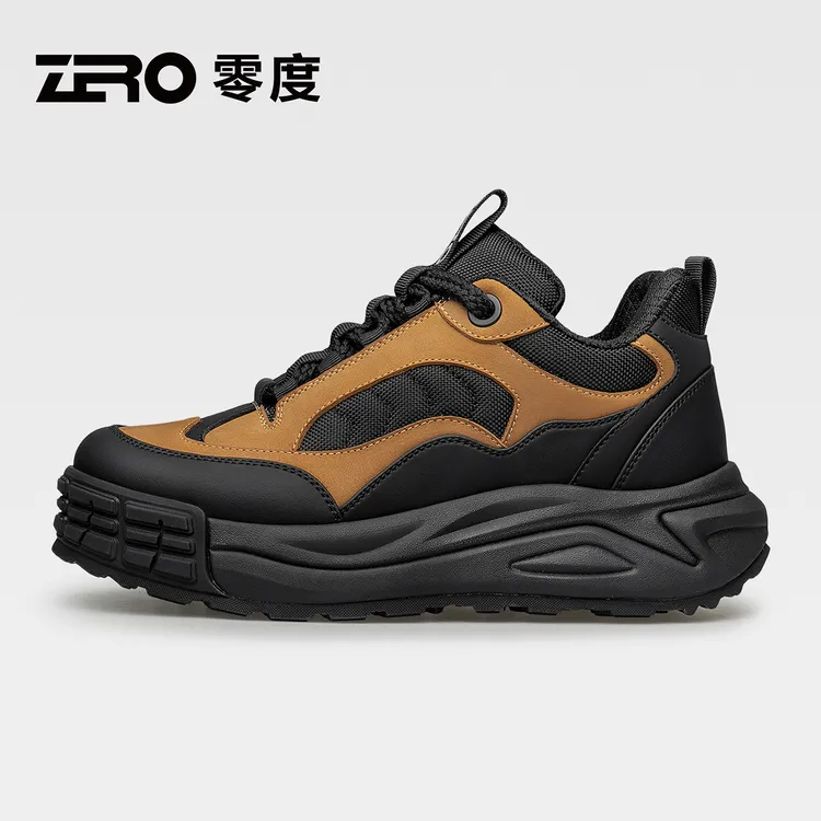 ZRO零度男鞋2025冬季新款户外登山休闲鞋厚底增高防滑耐磨运动鞋