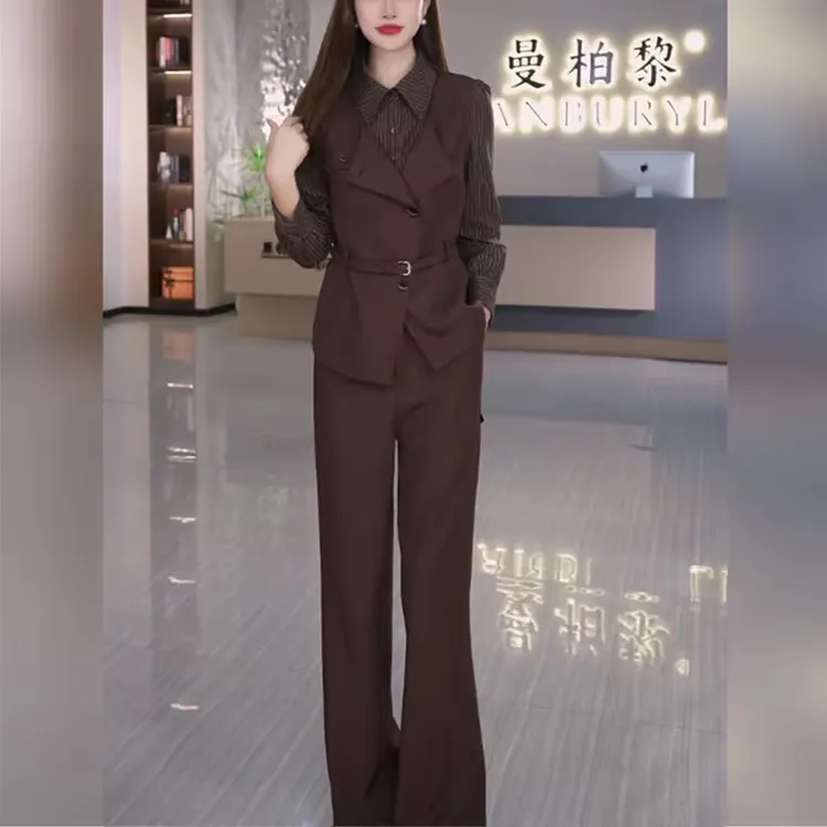 【曼柏黎】MBLF29气质轻奢高级感轻职风套装
