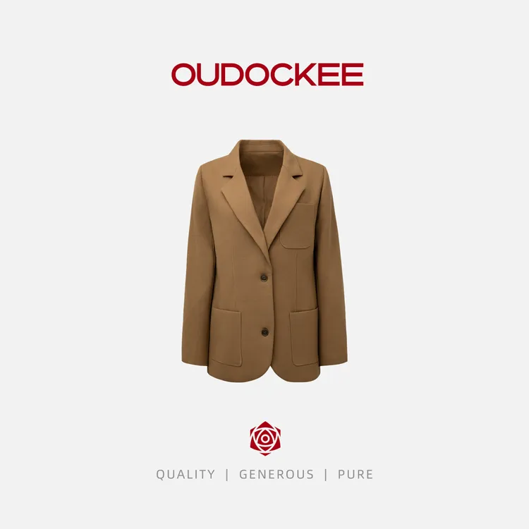 OUDOCKEE 鸥鸥 【绵羊毛】9万 高级感减龄收腰显瘦西装  XACE671T
