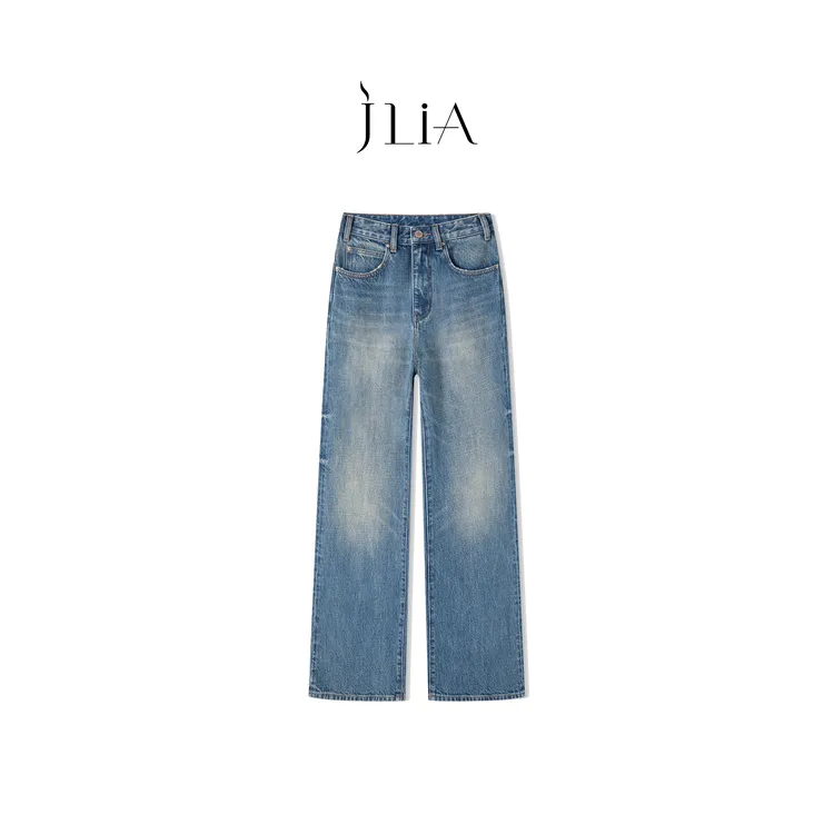 JLIA-S/琳 I Serene-女士小夏季牛仔裤阔腿裤奢品材质防伪标：8801