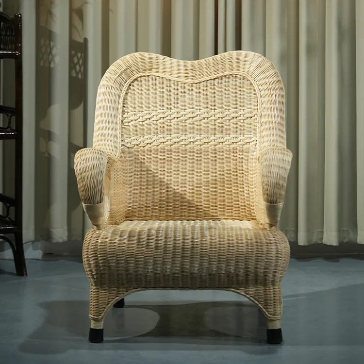 徐德中非遗天然手工藤编舒适透气结实耐用豪华高端大气单人沙发椅
