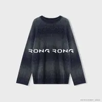 溶溶【诗画星澜】RONGRONG 绵羊毛兔毛马海毛烫钻拉毛羊毛衫1958