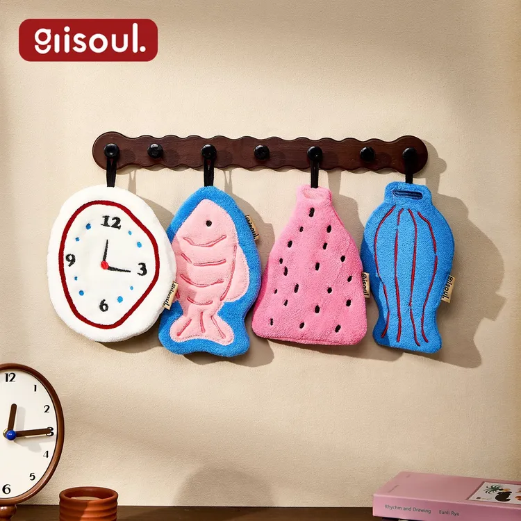 ANNAHOUSE擦手巾挂式可爱擦手布吸水加厚防臭厨房卫生间擦手巾NS