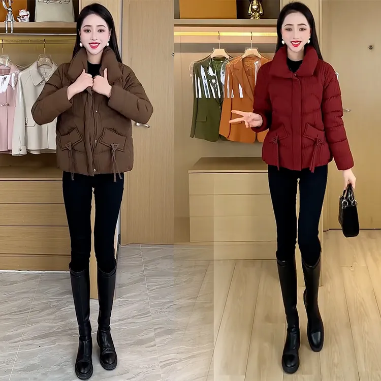 洋气棉衣棉服女2025冬季新款百搭保暖时尚短款显瘦面包服外套上衣