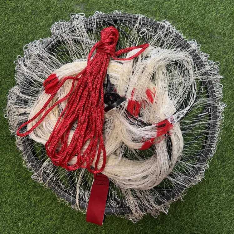 大力马线飞盘手抛网撒网旋网钢拉丝齿轮60大盘加粗加重撒渔网抛网