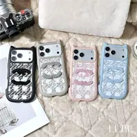 【小香猫耳朵】歪歪高定手工立体毛巾绣手机壳适用于17pm/16pm/15pm