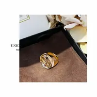 铜合金树脂戒指 轻奢百搭树脂圆戒指 JZ0271