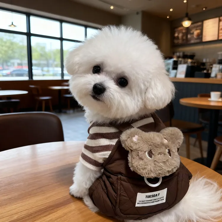 冬季狗狗衣服保暖加厚新款卡通玩偶四脚衣比熊泰迪中小犬猫咪用品