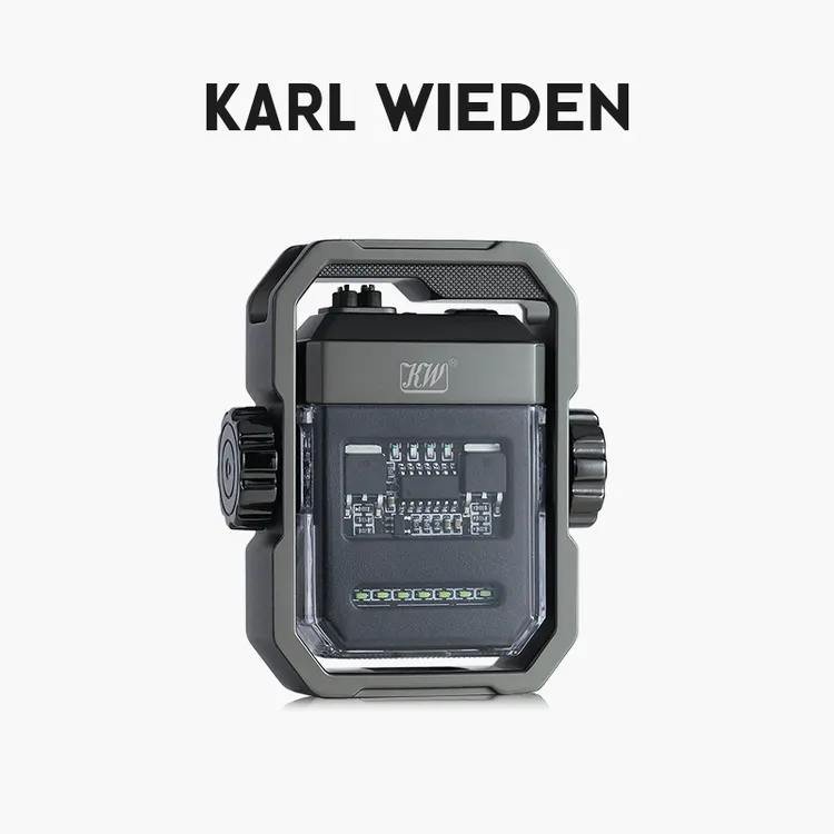 KW卡尔威登充电打火机双电弧陀螺旋转解压防风火机新年送男友礼物