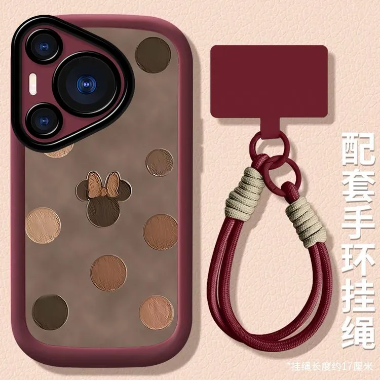 波点米妮适用华为Pura70pro手机壳个性Pura80ultra手机套Pura80