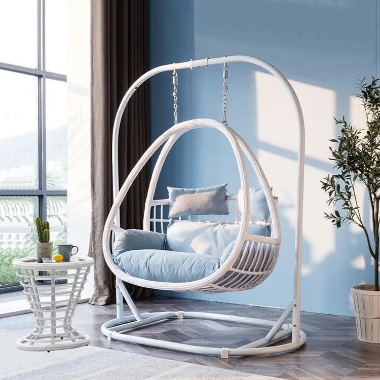 双人吊椅阳台休闲椅摇椅秋千室内吊床家用懒人摇篮椅户外吊篮藤椅