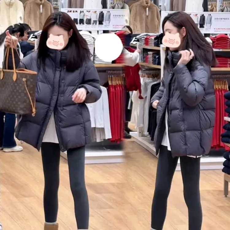 大码女装胖MM宽松保暖连帽棉服外套冬季新款休闲加绒加厚棉衣棉袄