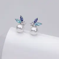 【超哥推荐】Akoya蝴蝶海水珍珠耳钉