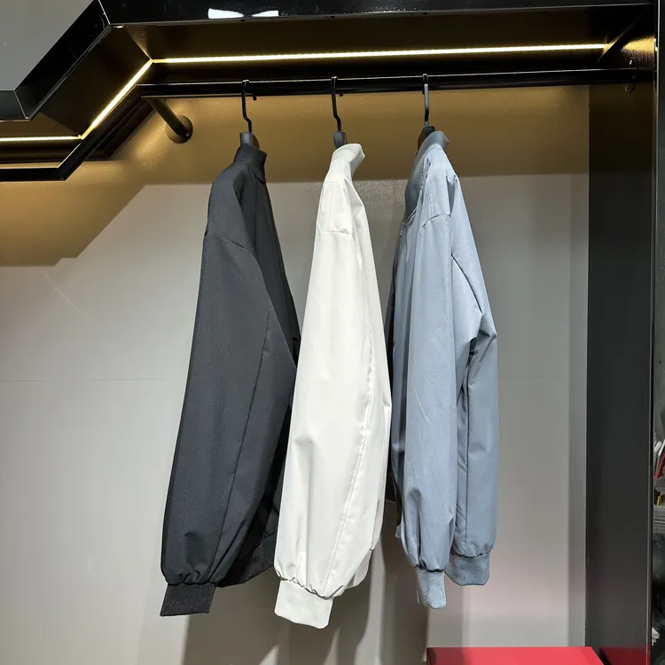 【现货甄选】春秋季美式休闲风立领飞行服夹克时尚百搭宽松男士外套