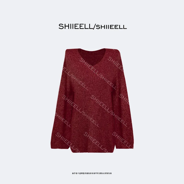 SHIIEELL【彩点羊绒】毛衣时尚圆领套头休闲百搭毛衫ZC001