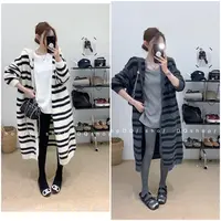 【 满分安全感 】 帽子长款韩系加厚开衫毛衣