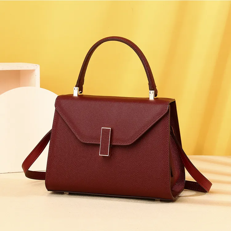 真皮女包手掌纹女士手提包进口头层牛皮单肩包明星同款潮流斜挎包