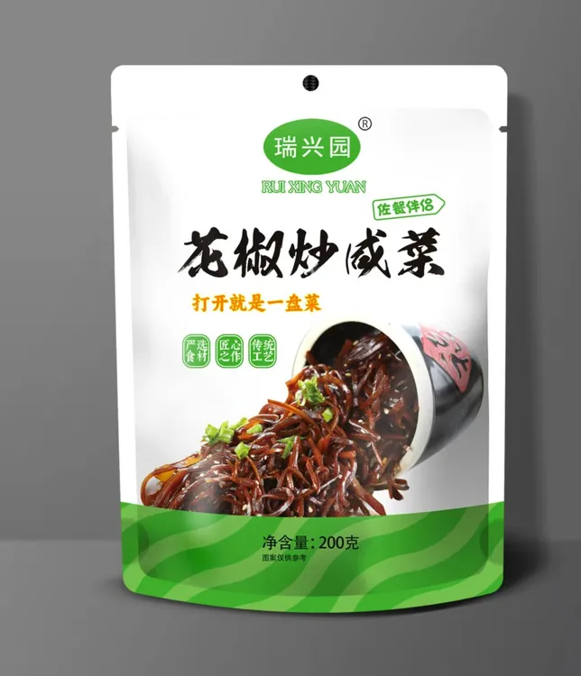 临清酱菜花椒炒咸菜网红像疙瘩芥菜丝200G袋装开袋即食开胃下饭菜