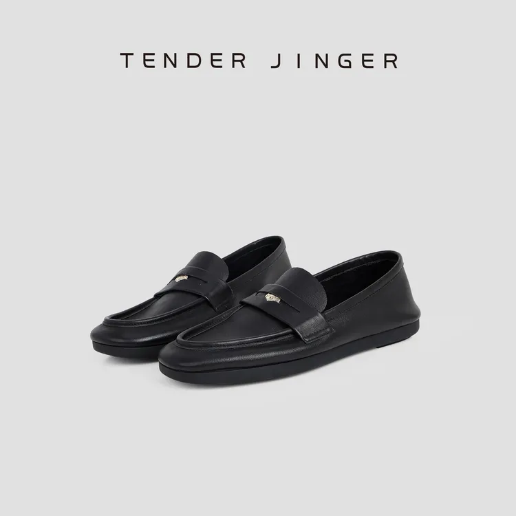 Tender Jinger｜线下专供 超软平底圆头金币乐福鞋 M250613