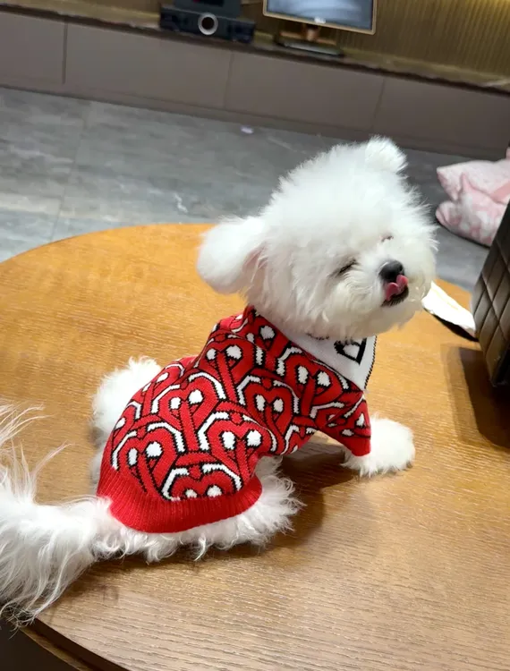 新款潮酷狗狗毛衣猫咪毛衣针织毛衣秋冬保暖衣服雪纳瑞德文猫比熊