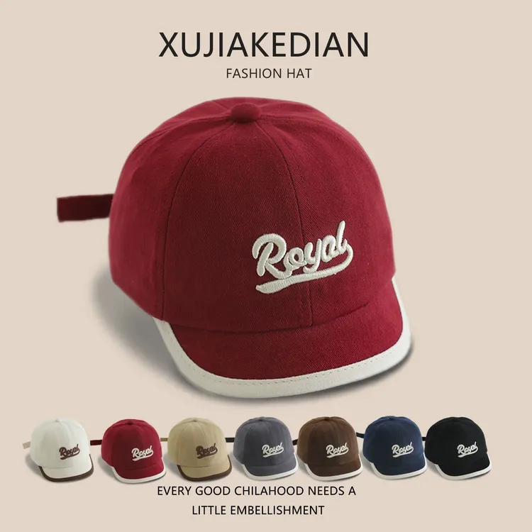 宝宝帽子春秋季防风韩系鸭舌帽婴幼儿童出游秋冬款潮流遮阳棒球帽