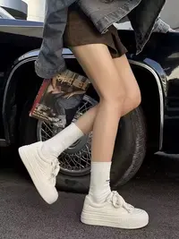 5716小白鞋网面休闲鞋时尚潮款老爹鞋百搭运动鞋贝壳头女鞋