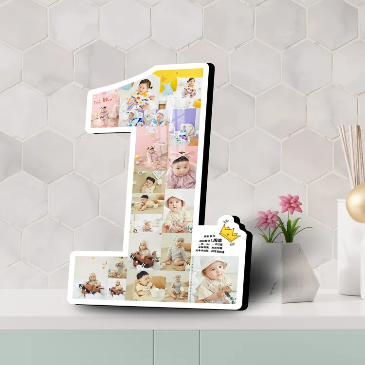 周岁纪念相框摆台定制摆挂两用照片打印成长记录儿童生日数字框