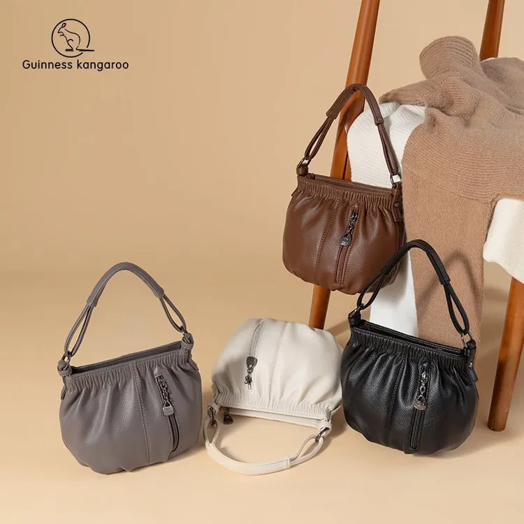 吉尼斯袋鼠女士通勤单肩斜挎妈妈包包女款爆款2025新款