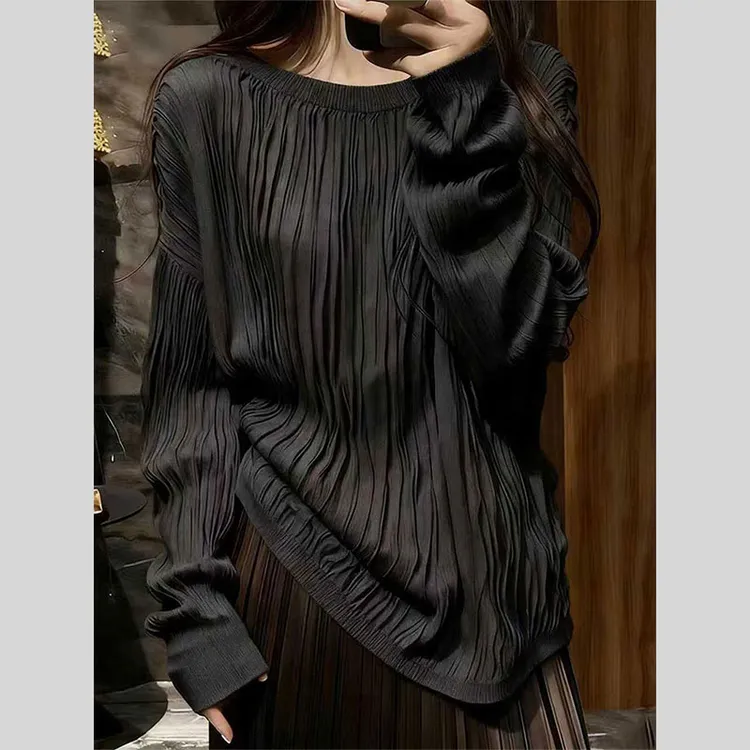 2025新款秋冬法式独特绝美高级感超好看气质上衣洋气设计感小衫女