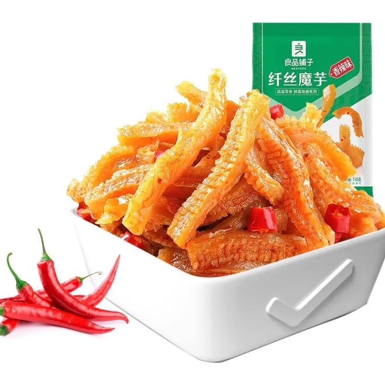 良品铺子纤丝魔芋爽150g素毛肚麻辣零食严选食品精选辣条素食